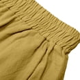 thumbnail image 5 of Aihuaihua Linen Capri Pants for Women Cropped Barrel Drawstring Wide Leg Cotton Capris 2026 Casual Summer Boho Baggy Palazzo Trouser, 5 of 9