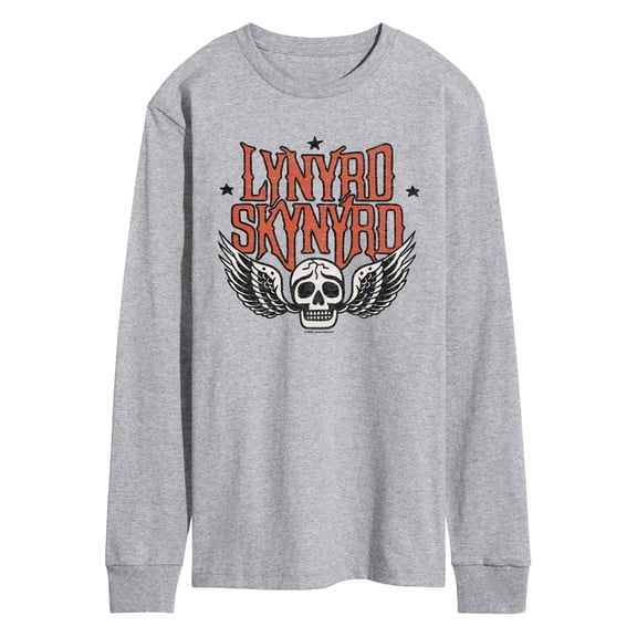 Lynyrd Skynyrd - Skull Wings - Men's Long Sleeve Graphic T-Shirt