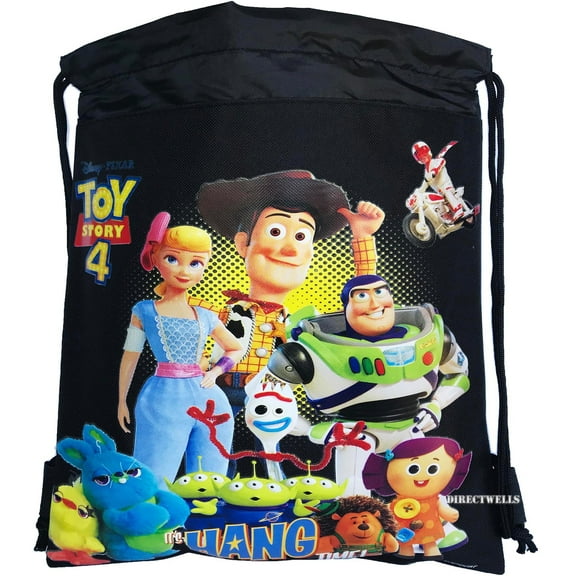 Toys Story Black Drawstring Bag