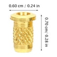 thumbnail image 2 of GARVALON 6Pcs Guitar String Ferrules Metal String Caps for Musicians Electric Guitar Parts 0.28x0.24in, 2 of 5