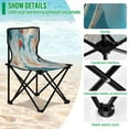 thumbnail image 4 of YAZAOO Camping Chairs Modern Decorative Flowers and Cherries Pattern Folding chair, 4 of 8
