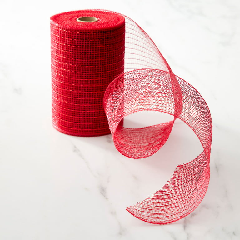 Celebrate It Occasions Mesh Ribbon, 21 in Red | 21 x 30ft | Michaels