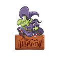 thumbnail image 3 of Halloween Banner, Halloween Yard Decorations Outdoor, Halloween Decorations Outdoor, Halloween Home Decor, 67X55 Inch 1-Piece Cartoon Spooky Skeleton Ghost Witch Halloween Car, 3 of 8