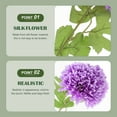 thumbnail image 3 of GOOHOCHY 10 Pcs Decorations Realistic Artificial Flower 56.00X11.00X11.00CM Purple, 3 of 8