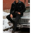thumbnail image 4 of Men's New Corduroy Jacket, Lined Casual Loose Fit Trucker Coat with Multiple Colors Sizes S-XXL for Fall Winter, 4 of 12