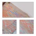 thumbnail image 3 of Poncho de comercio exterior de punto degradado con superposición de murciélago bohemio para mujer, chal de punto, capa con borla, 3 of 5