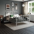 thumbnail image 2 of Mainstays Farmhouse Metal Bed, Full, White, 2 of 15
