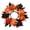 Spooky Jack-O'-Lantern, variant on 1Pc 11.02" Fall Candle Ring, Silk Autumn Maple Leaf White Pumpkin Wreath for Pillar Candles, Farmhouse Thanksgiving Dinner Table Decor