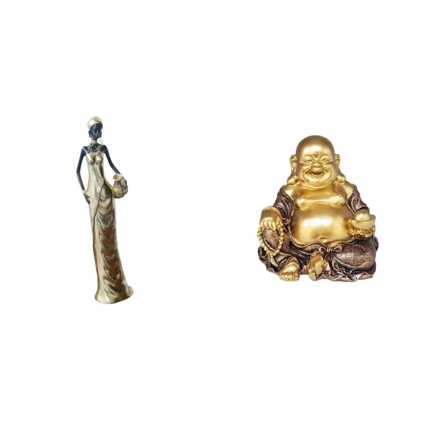 Figura de escritorio,Figuritas africanas,artesanías,artículos de escritorio coleccionables,Estatua de dama tribal,pieza de arte para decoración del hogar,Estatua de Buda,Figuras de estatuas