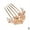 gold, variant on Fashion Women Rhinestone Inlaid Flower Hair Comb Hairpin Headwear R2E7 V5E4