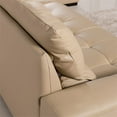 thumbnail image 2 of EK-L200 Light Tan Color With Genuine Leather Sectional - Left Facing Chaise, 2 of 3