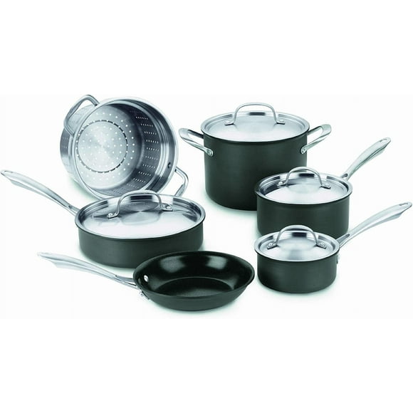 Cuisinart GG-10 GreenGourmet Hard-Anodized Nonstick 10-Piece Cookware Set Cuisinart GG-10