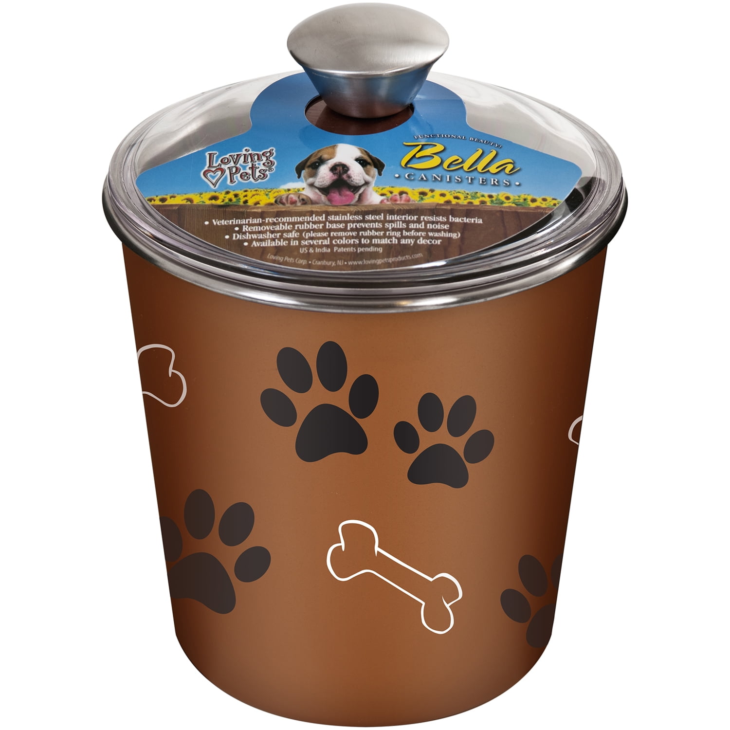 Loving Pets Products Bella Canister, Copper