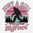 thumbnail image 3 of Just a Girl Who Loves Bigfoot Sweatshirt Sasquatch Fan Cryptid Cute Gift Vintage Sunset Wildlife Camping Hoodie, 3 of 7