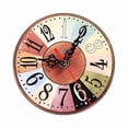 thumbnail image 3 of Reloj de pared de MDF antiguo, redondo, creativo y artístico, estilo europeo, para decoración del hogar y la oficina, n.° 3, 3 of 14