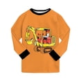 thumbnail image 6 of CAICJ98 Toddler Boy Pajamas Cotton Pjs Set Kids Excavator 2 Piece Long Sleeve Sleepwear,Size 3-4 T, 6 of 9