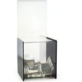 thumbnail image 2 of My Charity Boxes - 2 Pack - Mini Ballot Box - Ticket Box - Coin Collector - Tip Container - With 5x7 Sign Frame, for Counter Top Use Black, 2 of 3