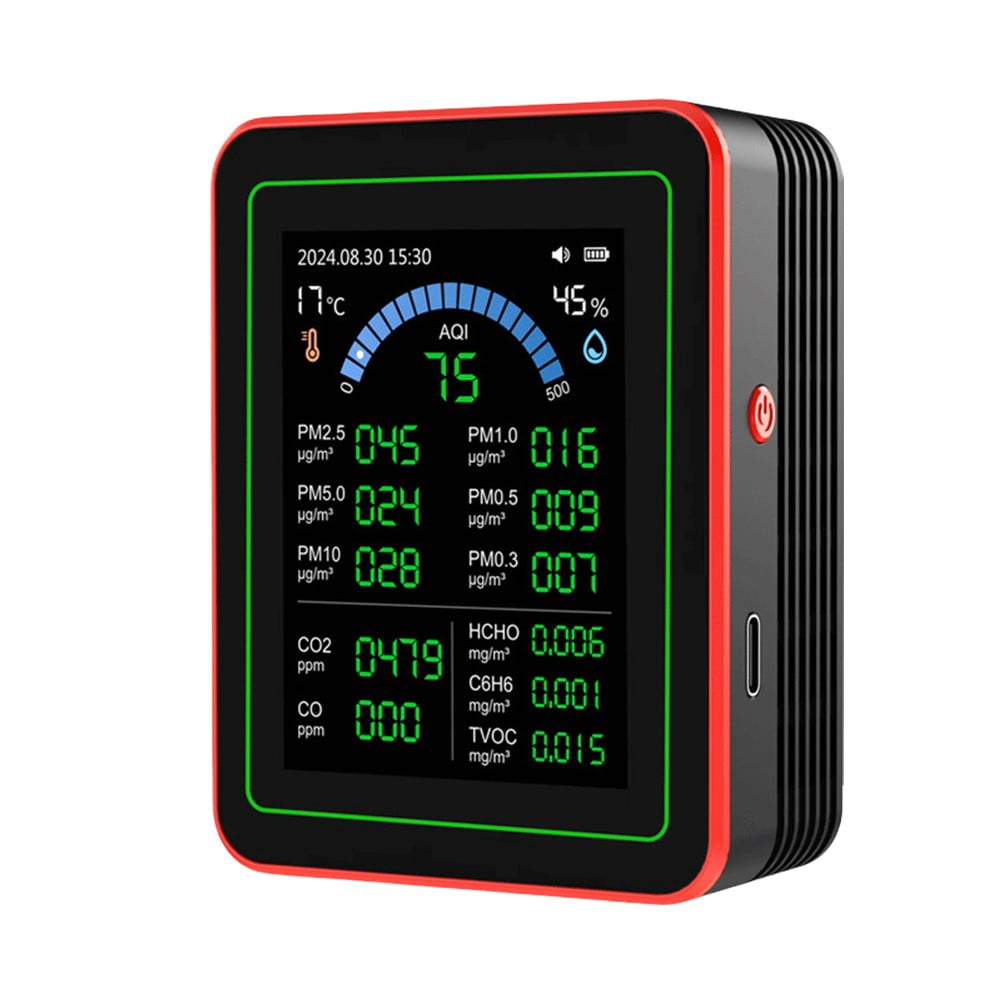 18-In-1 Air Quality Tester Comprehensive Aqi Monitor Indoor Monitoring