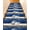 Blue, variant on Red Christmas Stair Treads for Wooden Steps Indoor Runner Rug Carpet, Xmas Balls Pine Needles Snowflakes Winter 4 Pieces Peel and Stick Staircase Step Treads Covers Washable Throw Door Mats, 30"x8"
