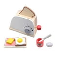 thumbnail image 2 of MERIGLARE Mini Machine à Pain en Bois Simulation Omelette Jeu de Rôle Cuisine, 2 of 8