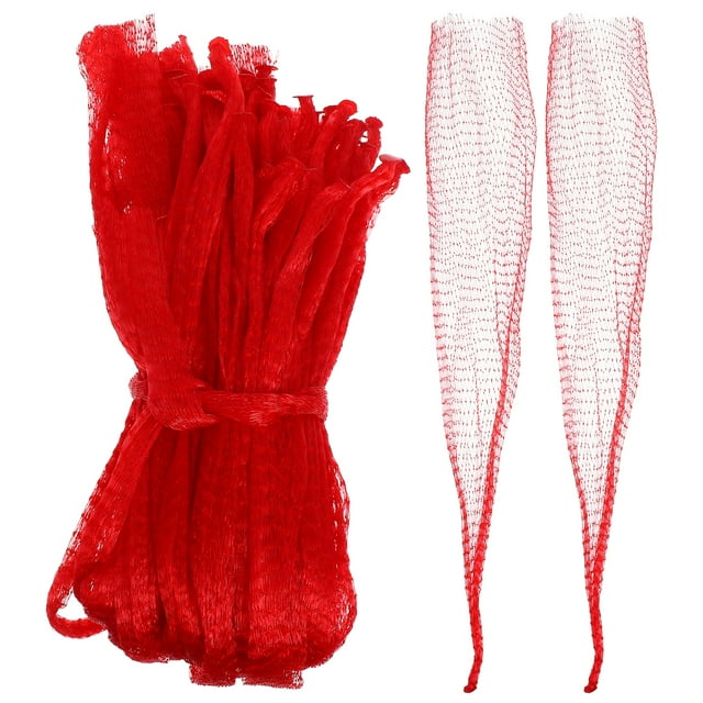 Miangastore 50 Pcs Sacs de Rangement en Maille pour Emballage d'Ail de Cuisine Sacs en Maille Réutilisables pour Œufs Oignons