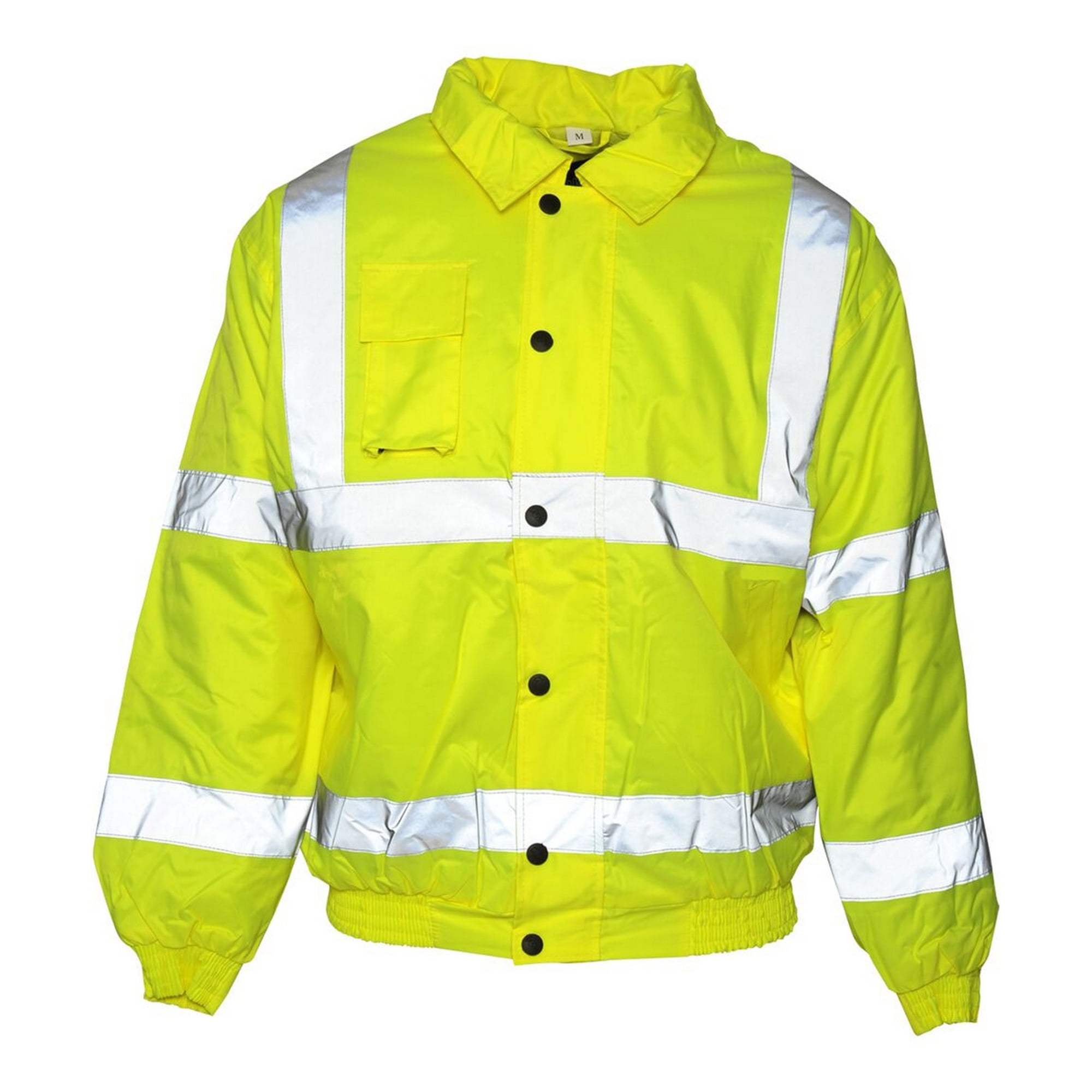 Uneek Clothing Mens Hi Vis Bomber Jacket High Viz Visibility X-Large Yellow 