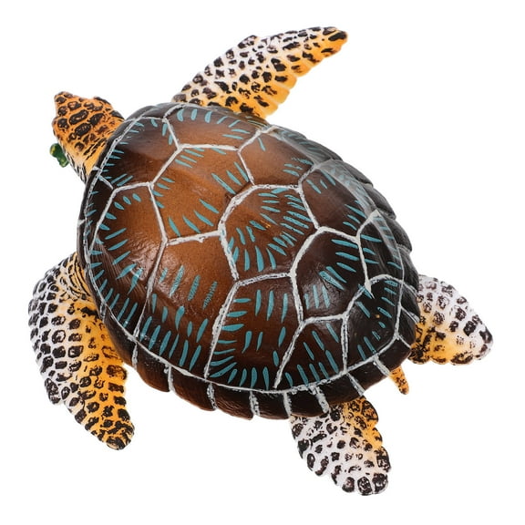 OUNONA Sea Turtle Statue Meditation Yoga Decor Travel 16.00X15.50X5.50CM Brown