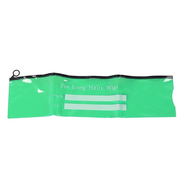5 Set De Extensión De Cabello Bolso A Prueba De Agua A Prueba De Agua Con Soporte Para La Extensión Del Cabello Transparente PVC Sellado Con Cremallera De La