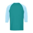 thumbnail image 7 of Men’s Three Quarter Sleeve Baseball T-Shirt Casual Cotton Sport Athletic Top, 7 of 7