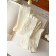 thumbnail image 6 of YooGuoGuo 5 Pairs Cute Lace Mesh Ruffle Frilly Socks Aesthetic Crew Socks Cottagecore Fall Socks Lolita Clothes Fairycore Stuffs, 6 of 7