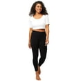 thumbnail image 4 of Hanes EcoSmart Women's Leggings, Classic Fitted Black L, 4 of 5