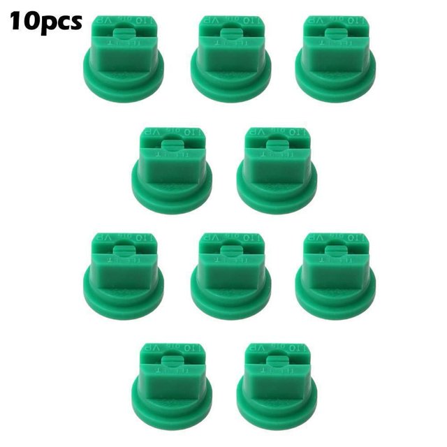 10 Pcs Fan Nozzle Spraying Tips Atomizing Nozzle for Knapsack Sprayer / Boom Sprayer
