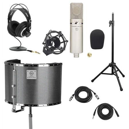 UPC: 0192223219274 | Concourse Series TAC1100 Multi-Pattern Condenser Microphone  Bundle with H&A Reflection Filter  Silver