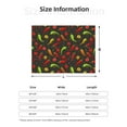 thumbnail image 2 of Throw Blanket for Couch, bell Pepper colors Super Soft Fuzzy Comfy Warm Throw Blanket, Cuteness Lightweight Cozy Plush Flannel Blanket & Throws for Sofa and Bed All Season, 2 of 5
