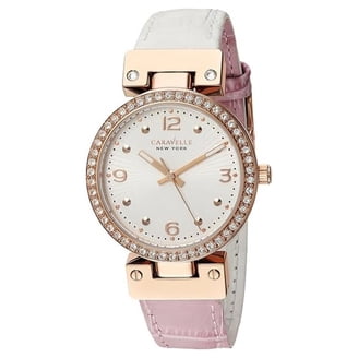 Caravelle Women's 45L144 White Ceramic Finish Chronograph Watch