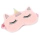 thumbnail image 1 of Máscara de peluche para dormir de unicornio, pestañas bordadas, sombra de dibujos animados, máscara para ojos Afortunado Sencillez, 1 of 1