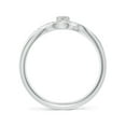 thumbnail image 2 of ANGARA Natural Solitaire Diamond Infinity Promise Ring in 14K White Gold for Women (Size-3.2mm| Color-K| Clarity-I3) | April Birthstone, Anniversary, Jewelry Gift for Women | Natural Diamond Ring, 2 of 9