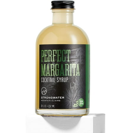 Strongwater Perfect Margarita Premium Cocktail Mixer (Makes 8 Cocktails), Ultra Concentrated, Coin Style, Made with Fresh Lime Juice & Orange Cointreau extract, Just ADD Tequila!