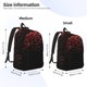 thumbnail image 2 of Disketp Red Glitter1 Mochila de Lona Estampada, Mochila Escolar de Viaje Ligera para Estudiantes y Portátil-Small, 2 of 5
