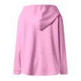 thumbnail image 5 of Hueook Coats Women Puffer Jacket with Hood Thicken Women's Solid Color Long-sleeved Long-sleeved Hooded Casual Coat Pink S, 5 of 5