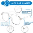 thumbnail image 3 of FEISEDY Blue Light Blocking Glasses Fake Nerd Clear Square Computer Lightweight Aviator Glasses Frame Oversized B3046, 3 of 13