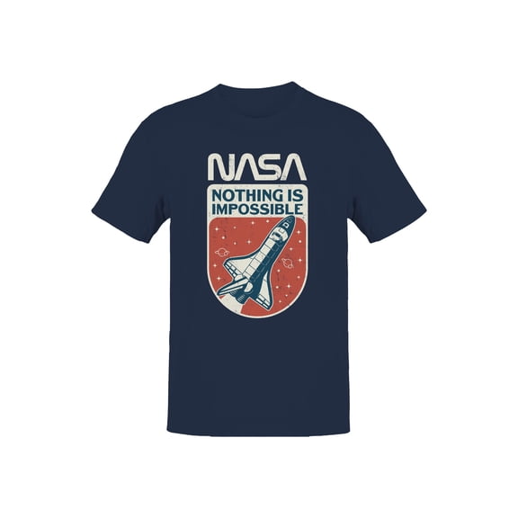 Officially Licensed Nasa Space Shuttle: Nothing is Impossible Men's T-shirt