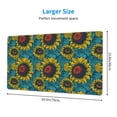 thumbnail image 3 of Kdxio Sunflowers Print Large Gaming Mouse Pad,Non-Slip Base,Water Resist Keyboard Pad for Gamer,Office & Home,29.5 x 15.8 in, 3 of 9