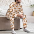 thumbnail image 7 of Sikiie Autumn Harvest Baskets Mens Pajama Set, Soft Warm Long Sleeve Sleepwear, Cozy Button-Down Pjs for Men-X-Large, 7 of 7
