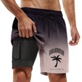 thumbnail image 1 of HUANBAI Men's Swim Trunks Dry Board Shorts, 1 of 4