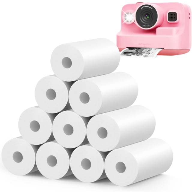 Papel de recarga instantánea para cámara MIARALA para niños, 10 unidades