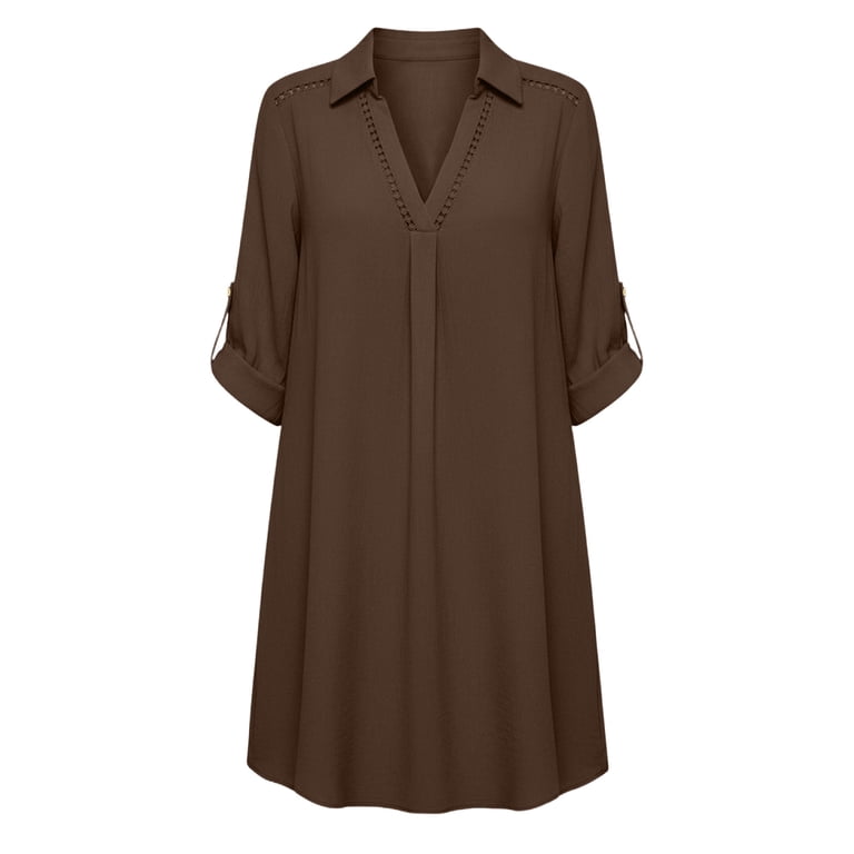womens linen work dress Oksale Work Dresses for Women Business Casual Button Down Dress with Pockets Sleeveless Mini Linen Dresses 2026 Army Green XL, Women's