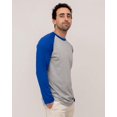 thumbnail image 4 of Men's Casual Classic Raglan Basic Soft Cotton 3/4 Long Sleeve Sports Baseball Jerseys T Shirts, 4 of 7