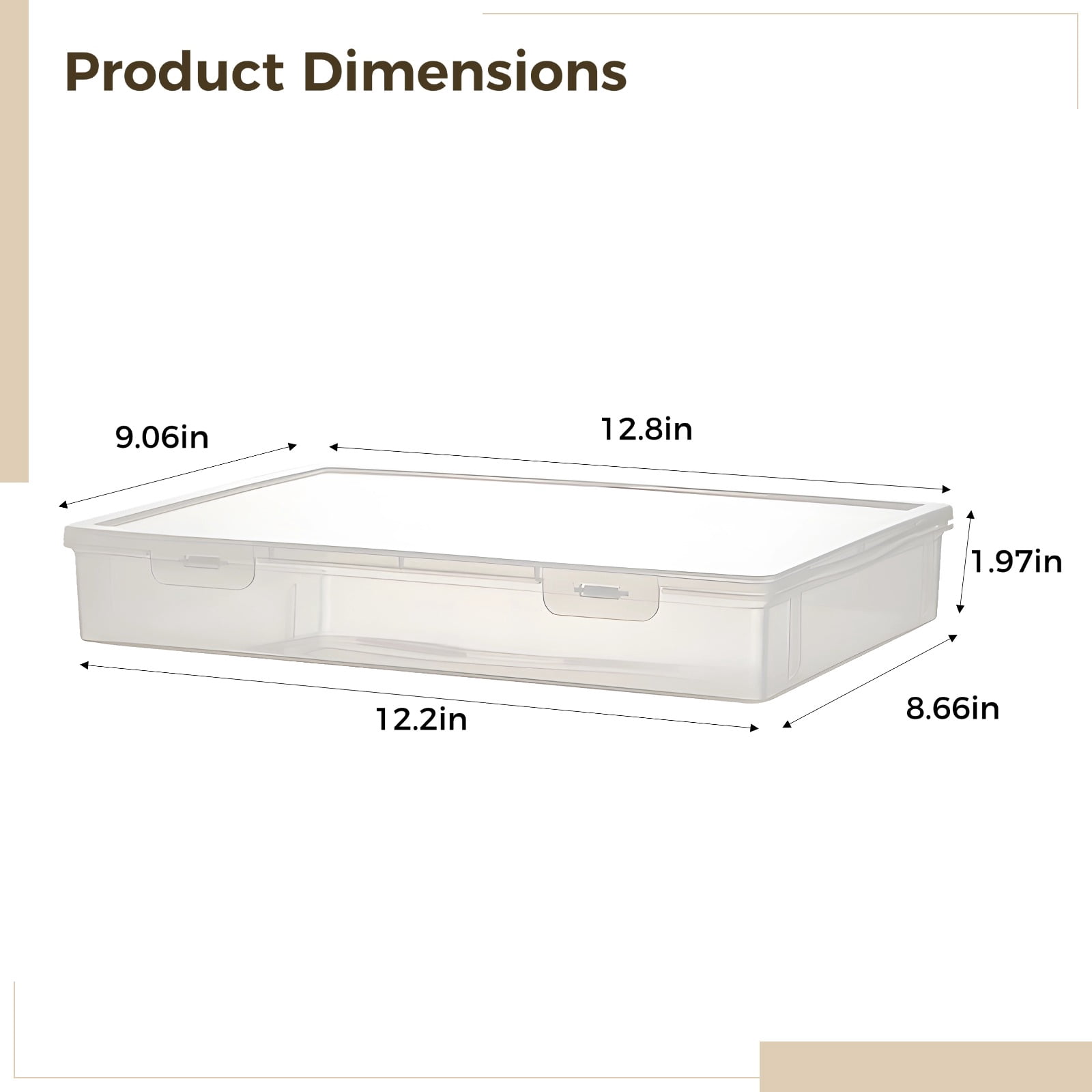 6Pcs Arts and Crafts Organizer Storage, Books Storage Boxes, Plastic Storage Containers with Lids for Crafts, Long-lasting Transparent Craft Organizers and Storage Box, Ideal for Beads and Stationery