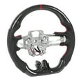 thumbnail image 1 of Carbon Fiber Steering Wheel Heated Steering Wheel Steering Wheel For  Finger Ridges Steering Wheel Car Modified Accessory Carbon Fiber Heated Steering Wheel Fit For   EcoBoost GT, 1 of 8